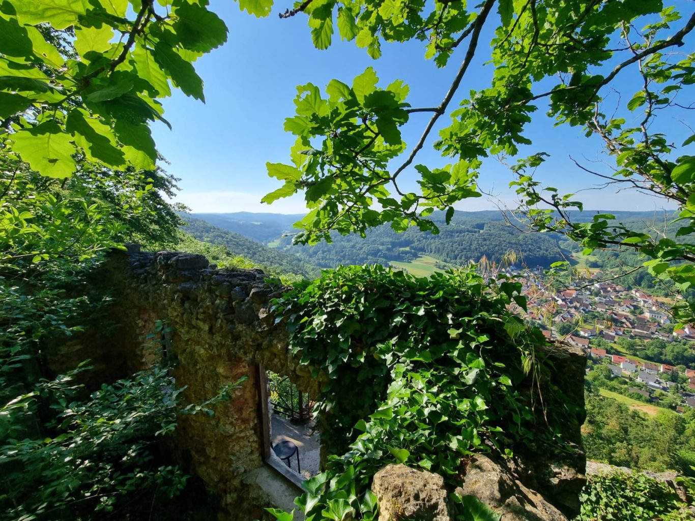 Blick vom Förrenbachhaus Schöne Ausblicke entlang der Strecke